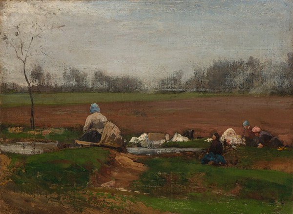 Wilhelm Riedel – Pradleny u potoka 