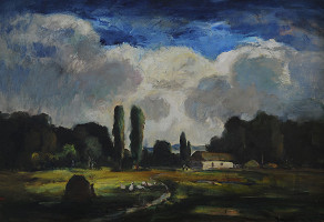 Béla Iványi-Grünwald – Krajina s husami 