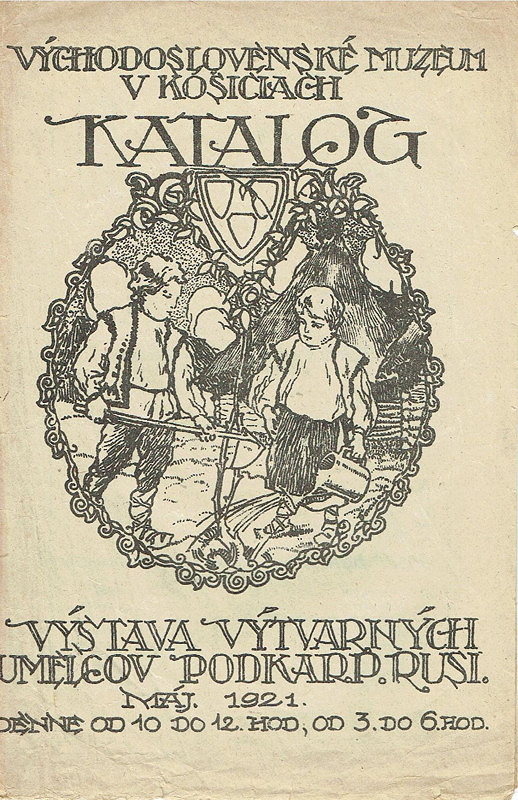 Neznámy autor – Obálka katalógu Výstava výtvarných umelcov Podkarpatskej Rusi 