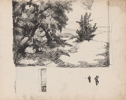 Edmund Gwerk – Skicár 1 Strom; postava muža 