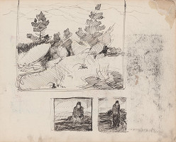 Edmund Gwerk – Skicár 1 Krajinka; žena na poli 