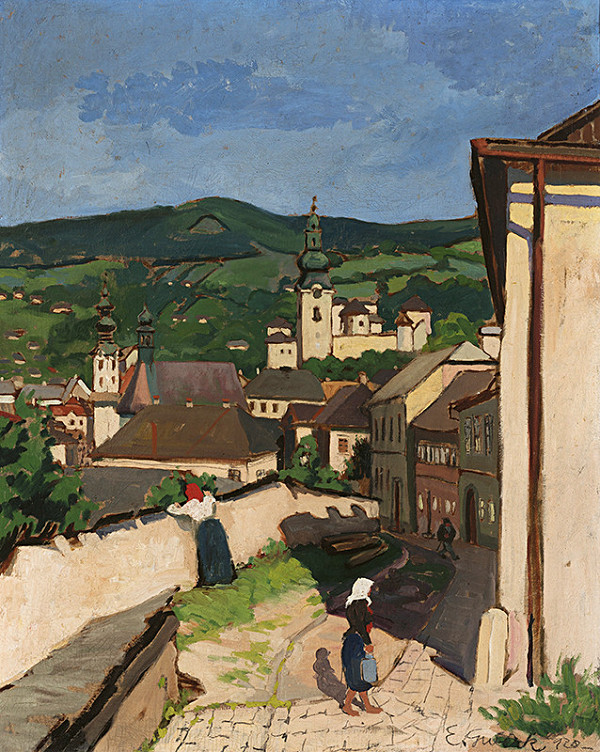 Edmund Gwerk – Ružová ulica v Banskej Štiavnici 
