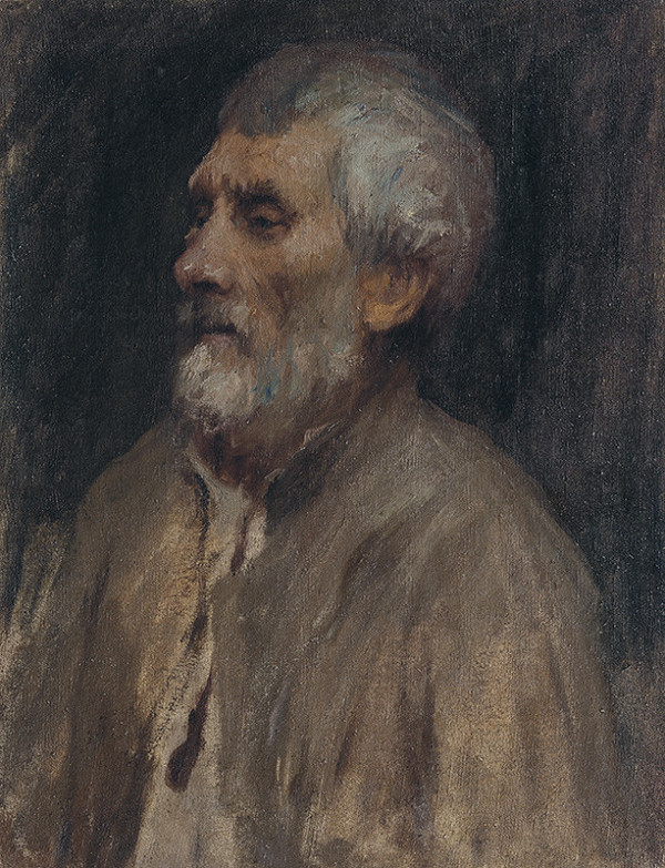 Elemír Halász-Hradil – Portrét starca 