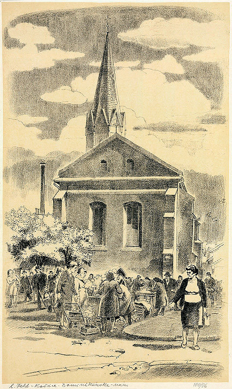 Ľudovít Feld – Dominikánske námestie v Košiciach 