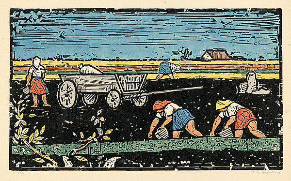 Ľudovít Fulla – Sadenie zemiakov 