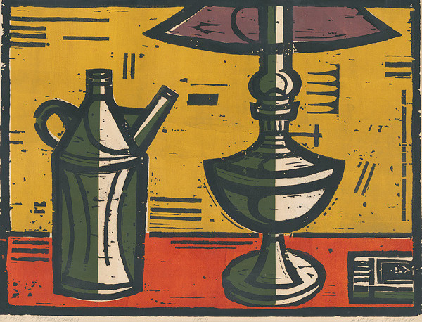 Andrej Barčík – Zátišie s petrolejkou 