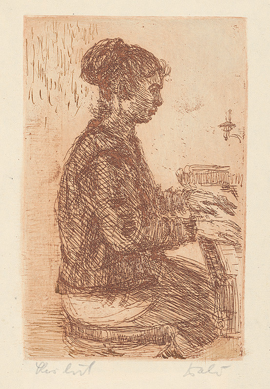 Andrej Doboš – Dcéra pri klavíri 