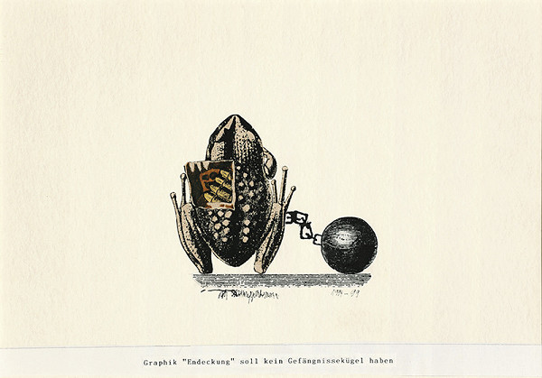 Igor Ďurišin – Graphik "Endeckung" soll kein Gefängnissekügel haben 