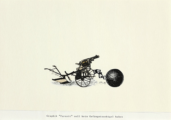 Igor Ďurišin – Graphik "Parasit" soll kein Gefängnissekügel haben 