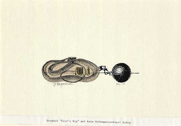 Igor Ďurišin – Graphik "Kain´s Weg" soll kein Gefängnissekügel haben 