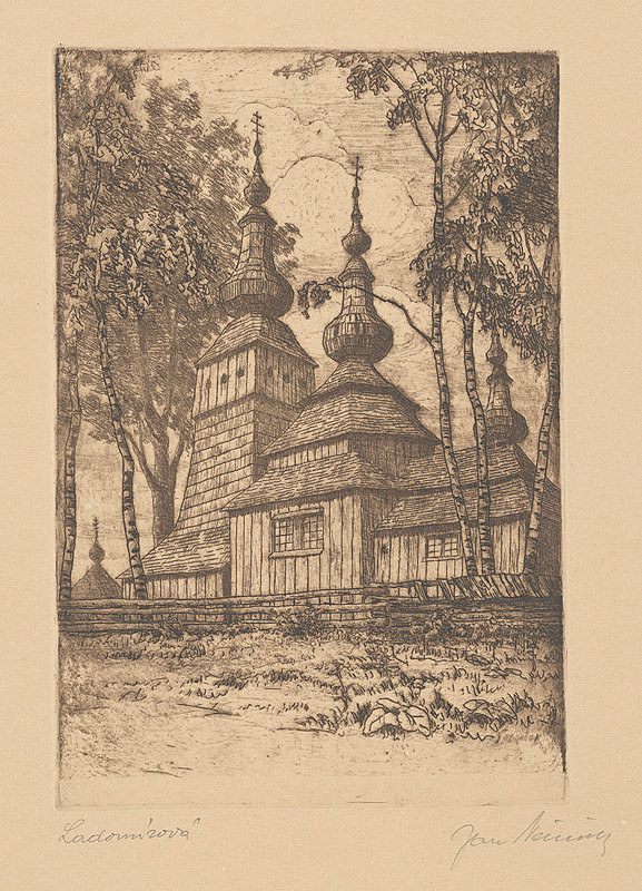 Jan Němeček – Drevený kostol v Ladomírovej