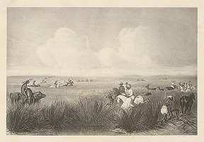 Emanuel Andrássy – Lov jeleňov s Clevangom (Motív z cesty po východnej Indii VI.) 