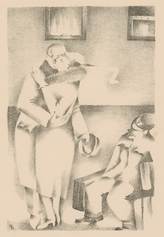 György Ruttkay – Lúčenie na železnici (O dedinských a mestských ľuďoch XIII.) 