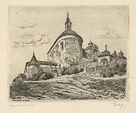 Koloman Tichy – Vchod do hradu Krásna Hôrka 