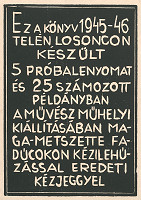 Július Szabó – Titulný list k  cyklu Ecce homo 