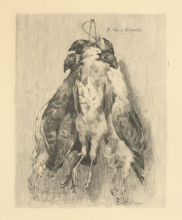 Ákos Aranyossy – Lovecké zátišie s jarabicami 