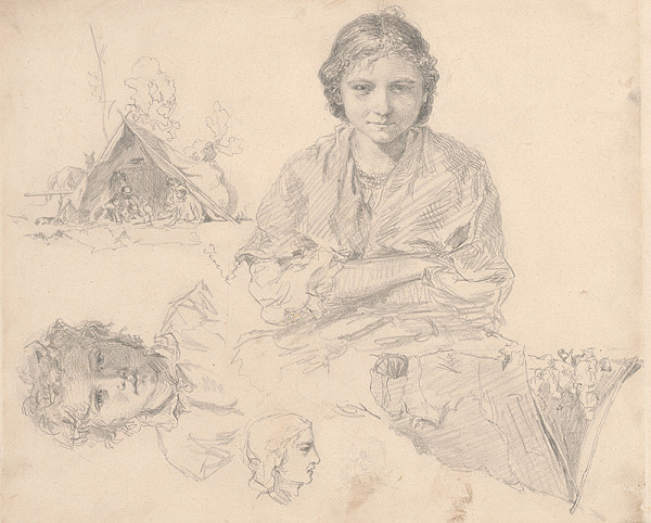 Gabriel Klimkovič – Štúdia cigánok 