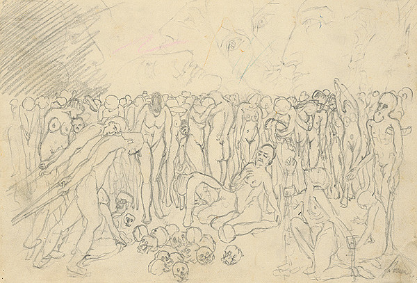 Konštantín Bauer – Štúdia davu ľudí 