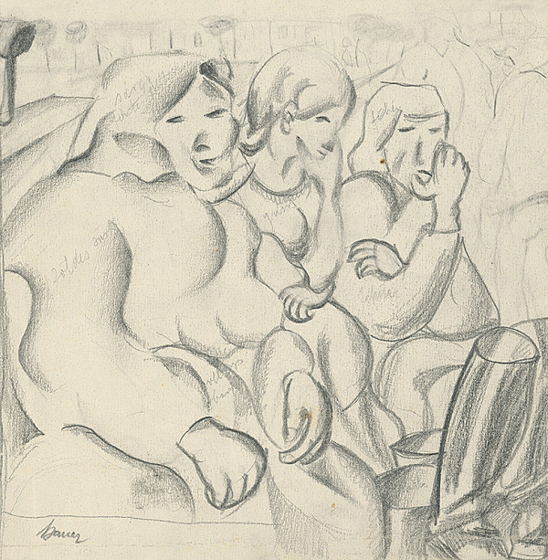 Konštantín Bauer – Štúdia troch žien 