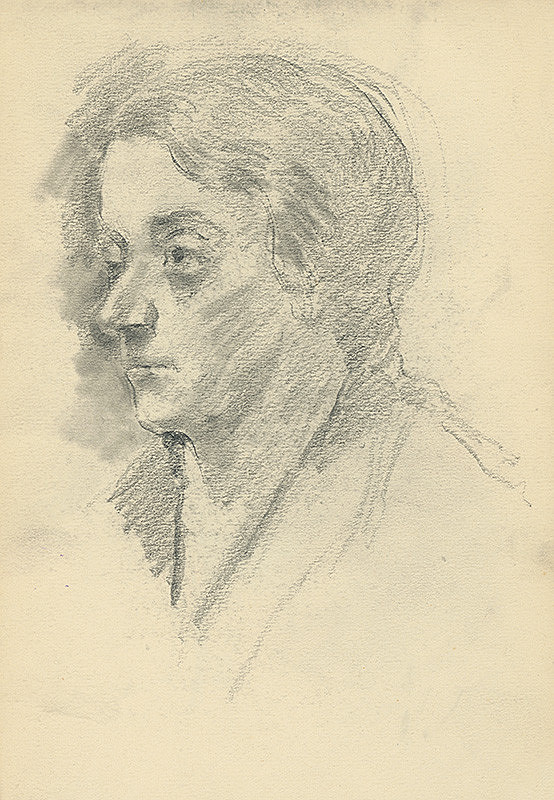 Andor Borúth – Štúdia hlavy ženy 