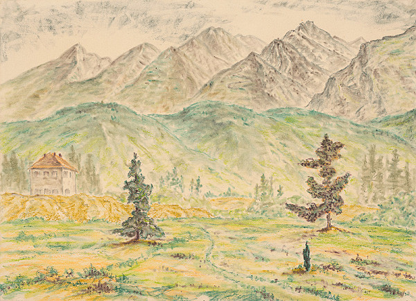 Bohuslav Taraba – Pohľad na Vysoké Tatry od Svitu 