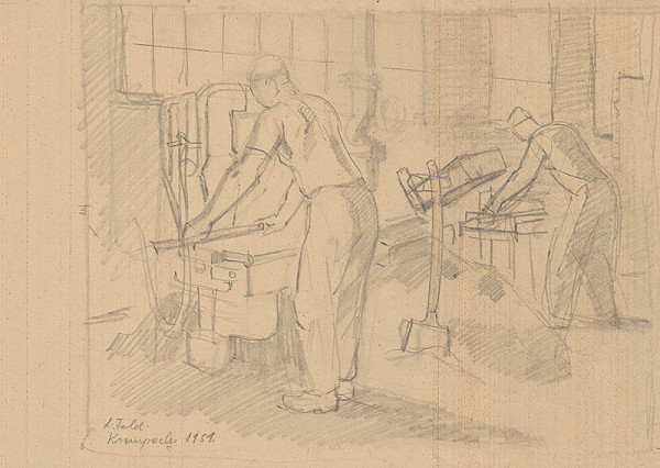 Ľudovít Feld – Príprava foriem na odlievanie I. 