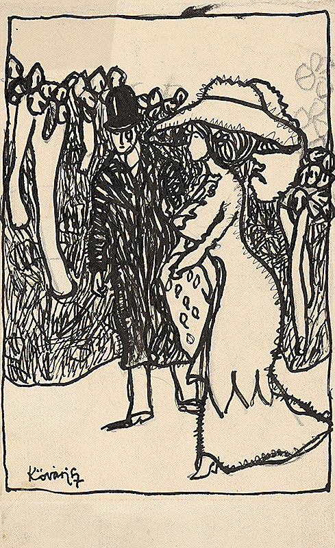Konštantín Kövári-Kačmarik – Módna skica IV. 