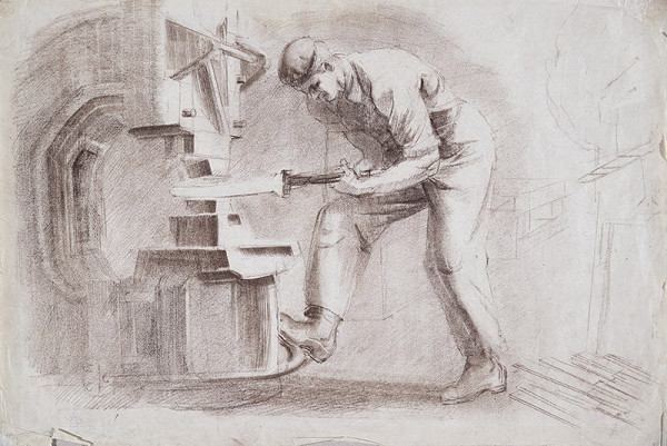 Ľudovít Feld – Pri práci I. 