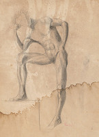 Ivan Anton Székely – Mužský akt s podopretou hlavou 