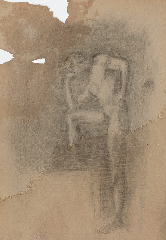 Ivan Anton Székely – Mužský akt s podopretou hlavou 