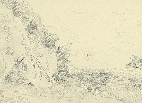 Ernest Rákosi – Krajina s kopou sena 