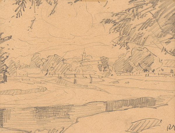 Ernest Rákosi – Pohľad na dedinu 