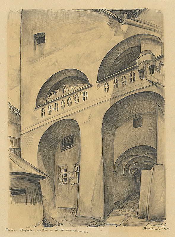 Eugen Krón – Zadná fasáda domu č.113 na Masarykovej ulici v Prešove 