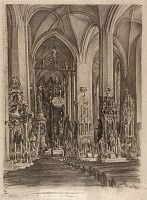 Eugen Krón – Interiér kostola sv. Mikuláša v Prešove 