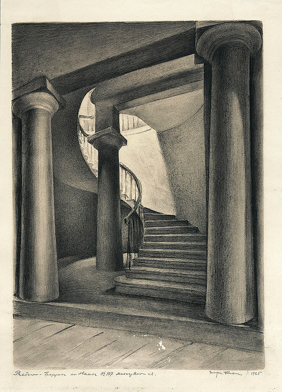 Eugen Krón – Schodište domu č. 107 na Masarykovej ulici v Prešove 