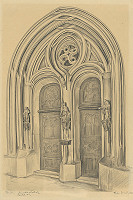 Eugen Krón – Južný portál kostola sv. Mikuláša v Prešove 