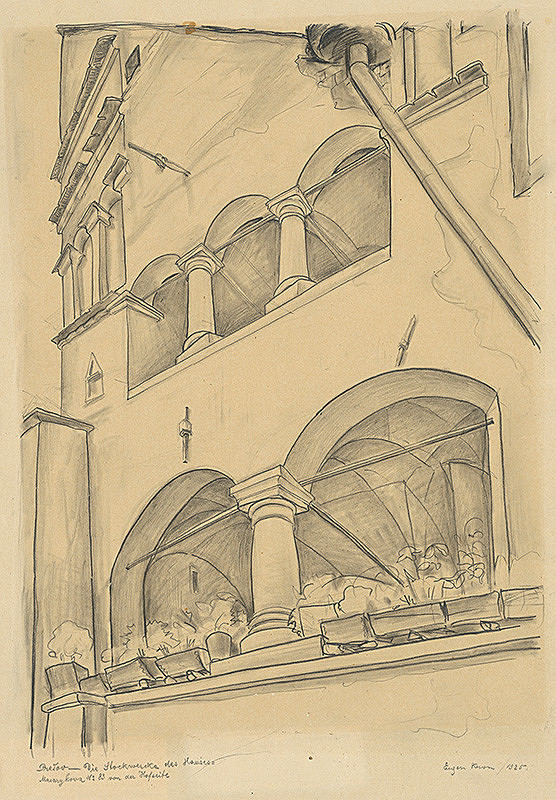 Eugen Krón – Západná fasáda domu č. 83 na Masarykovej ulici v Prešove 