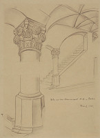 Eugen Krón – Časti schodišťa domu na Masarykovej ulici č. 68 v Prešove 