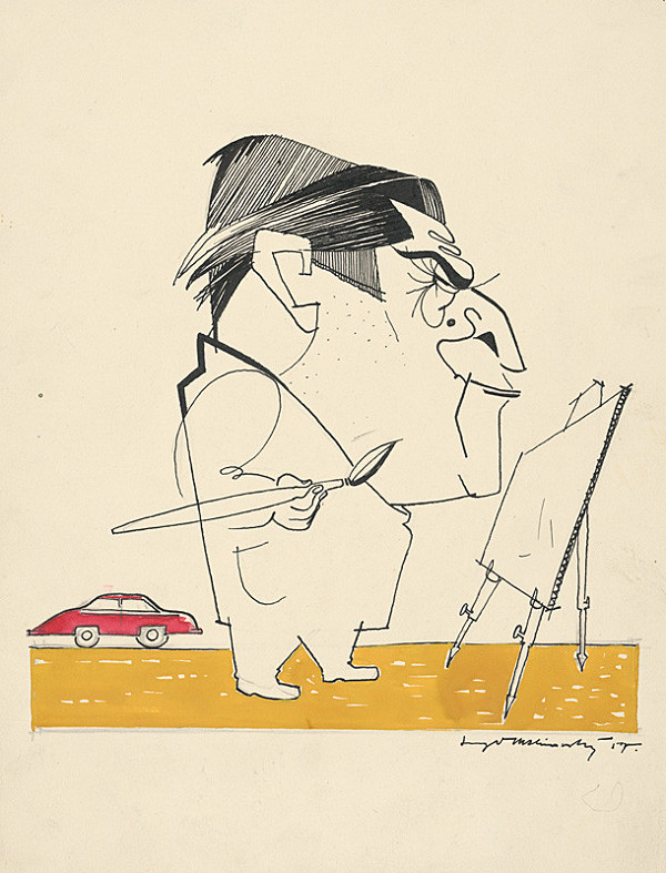 Viktor Malinovský – Karikatúra maliara Júliusa Bukovinského