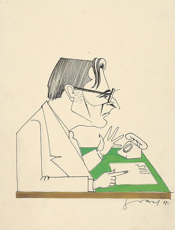 Viktor Malinovský – Karikatúra dr. Jozefa Pichonského