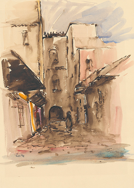 Jozef Fabini – Ulička v Cairu 