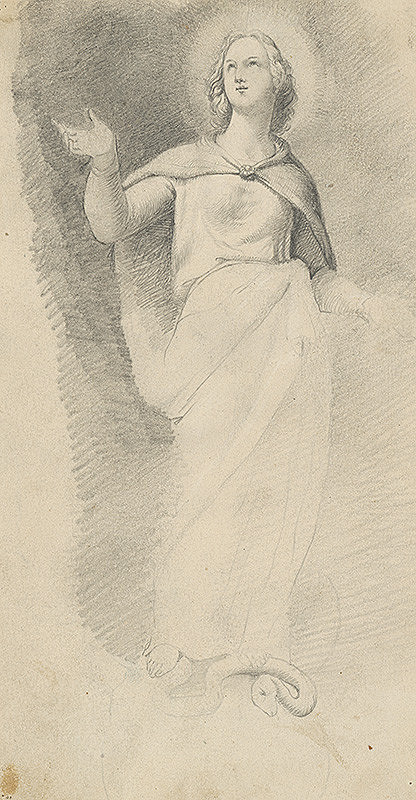 Vojtech Klimkovič – Skica k obrazu Nepoškvrnená 