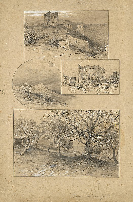 Ľudovít Čordák – Zrúcaniny Turnianskeho hradu 