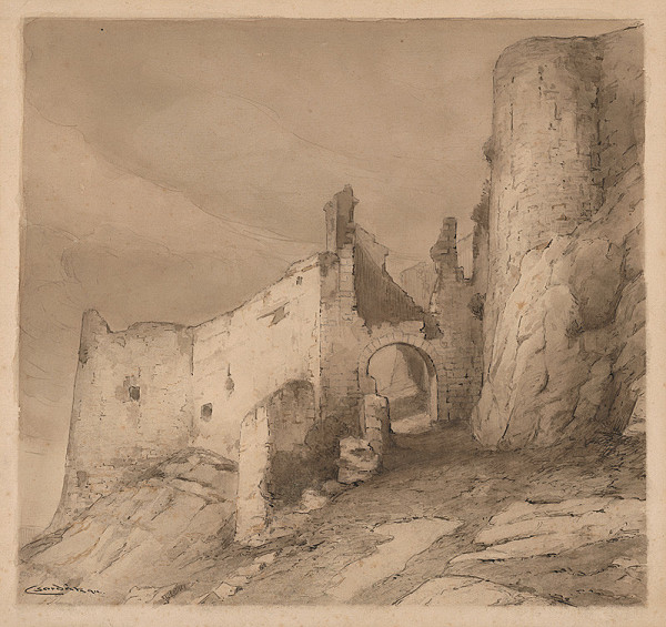 Ľudovít Čordák – Druhé nádvorie Spišského hradu