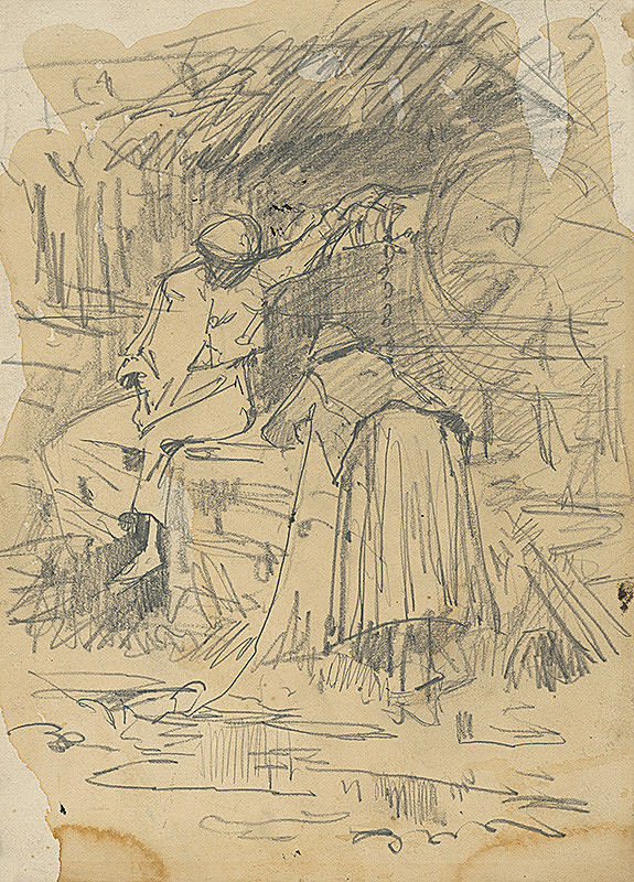 Ladislav Mednyánszky – Pri studni 