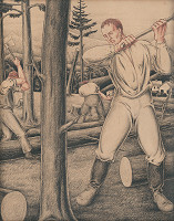 Alexander Bortnyik – Drevorubači 