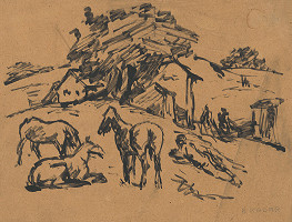 Béla Kádár – Na pastve 