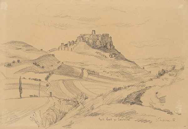 Jozef Fabini – Spišský hrad zo Sobotiska 