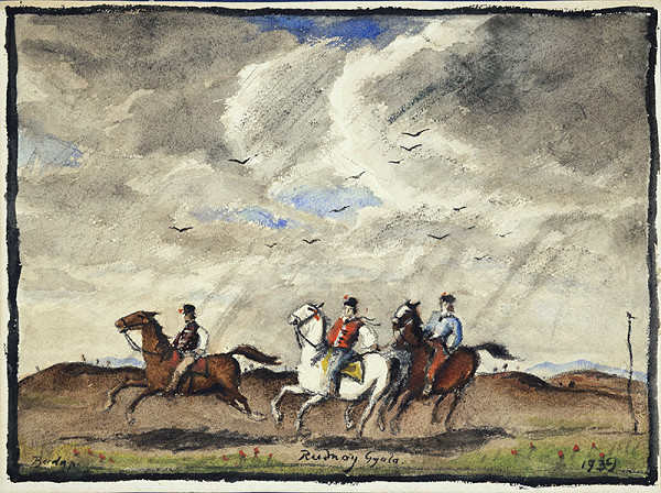 Július Rudnay – Jazdci na koňoch