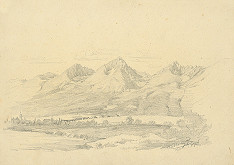 Eugen Wallachy – Pohľad na Veľkú a Tatry 